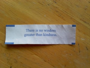 No wisdom greater than kindness